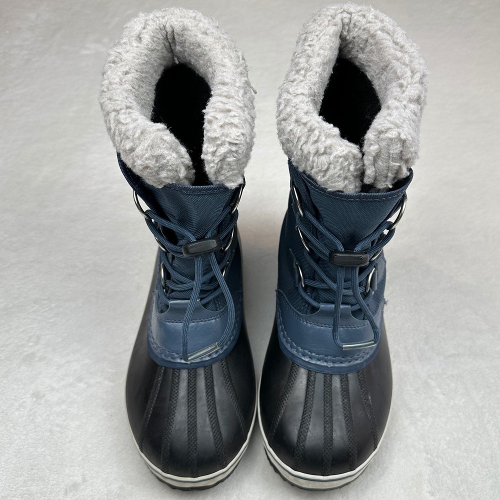 Sorel Blue Waterproof Winter Snow Boots Faux Fur Lined Women's Size 5